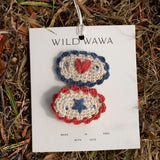 Crochet Clip Set in Très Rodeo