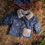 Quilted Jacket in Midnight Bandana