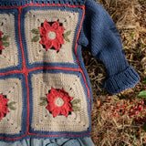 Patchwork Sweater in Wildberry Denim