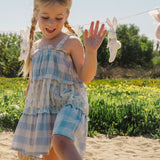 Amber Dress in Blue Gingham