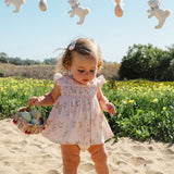 Smock Flutter Set in Dancing Tulips