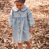 Clementine Dress in Denim Darling