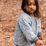 Quilted Jacket in Denim Darling