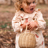 Overall Romper in Cherry Bloom