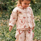 Quilted Jacket in Cherry Bloom