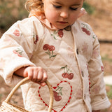Quilted Jacket in Cherry Bloom