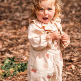 Overall Romper in Cherry Bloom