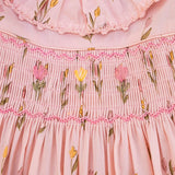 Smock Flutter Dress in Dancing Tulips