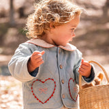 Quilted Jacket in Denim Darling