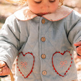 Quilted Jacket in Denim Darling
