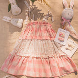 Amber Dress in Pink Gingham