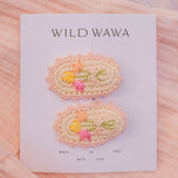 Crochet Clip Set in Petal Bouquet