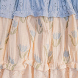 Amber Dress in Blue Tulip