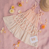 Crochet Clip Set in Pink Rose