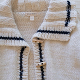Sail Away Cardigan in Salt/Navy