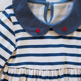 Marina Romper in Navy Stripe