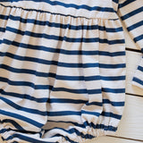 Marina Romper in Navy Stripe