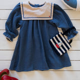 Mariner Belle Dress in Navy