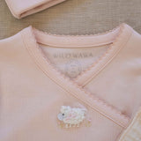 Pima Embroidered Bundle Set in Pink Lamb