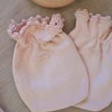 Pima Embroidered Bundle Set in Pink Lamb