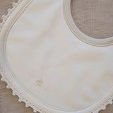 Bib/Mittens/Burp Cloth in Pearl