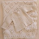 Knitted Blanket in Natural