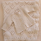 Royal Alpaca Knit Cardigan in Cream