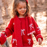 Bow Sweater in Crimson