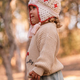 Très Sparkly Sweater in Ecru