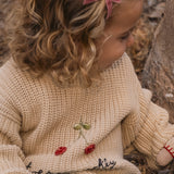 Très Sparkly Sweater in Ecru