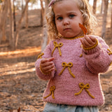 Bow Sweater in Stardust