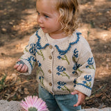 Ines Cardigan in Midnight Bloom