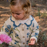 Ines Cardigan in Midnight Bloom