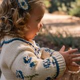 Ines Cardigan in Midnight Bloom