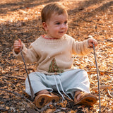 Christmas Tree Sweater in Taupe