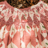 Clara Dress - Cherry Patchwork Crimson