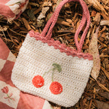 Crochet Purse - Red Cherries