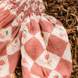 Clara Dress - Cherry Patchwork Crimson