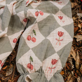 Noelle Dress - Cherry Patchwork Vintage Blue