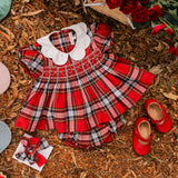 Clip Set - Tartan Red