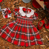 Clip Set - Tartan Red