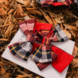 Clip Set - Tartan Red