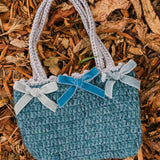Crochet Purse - Aegean Blue