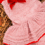 Velvet Bow Romper - Rosewood/Ruby