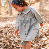 Clementine Dress in Denim Darling
