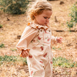 Overall Romper in Cherry Bloom