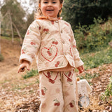Quilted Jacket in Cherry Bloom