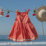 Rickrack Clip set in Tres Cherry