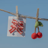Rickrack Clip set in Tres Cherry
