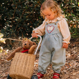 Overall Romper in Denim Darling